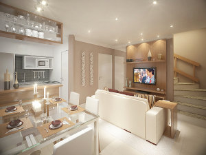 Living decorado.