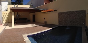 Detalhe Piscina e Pergolado